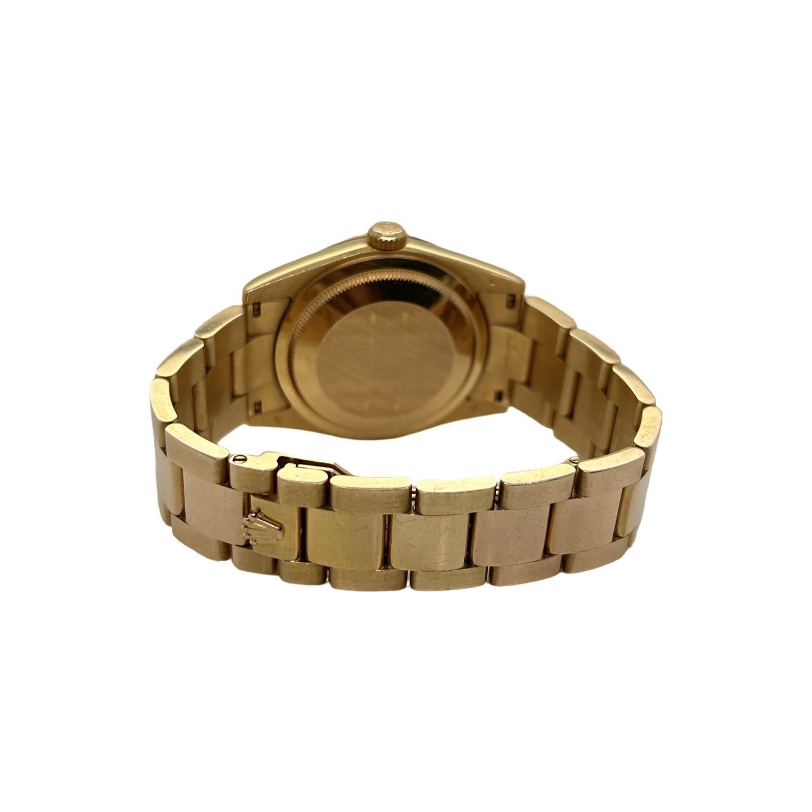 da uomo o donna Rolex Day Date 36 mm oro rosa quadrante nero numero arabo 118205 in vendita