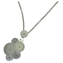Collana con ciondolo cinetico Bvlgari Cicladi in oro bianco 18 carati