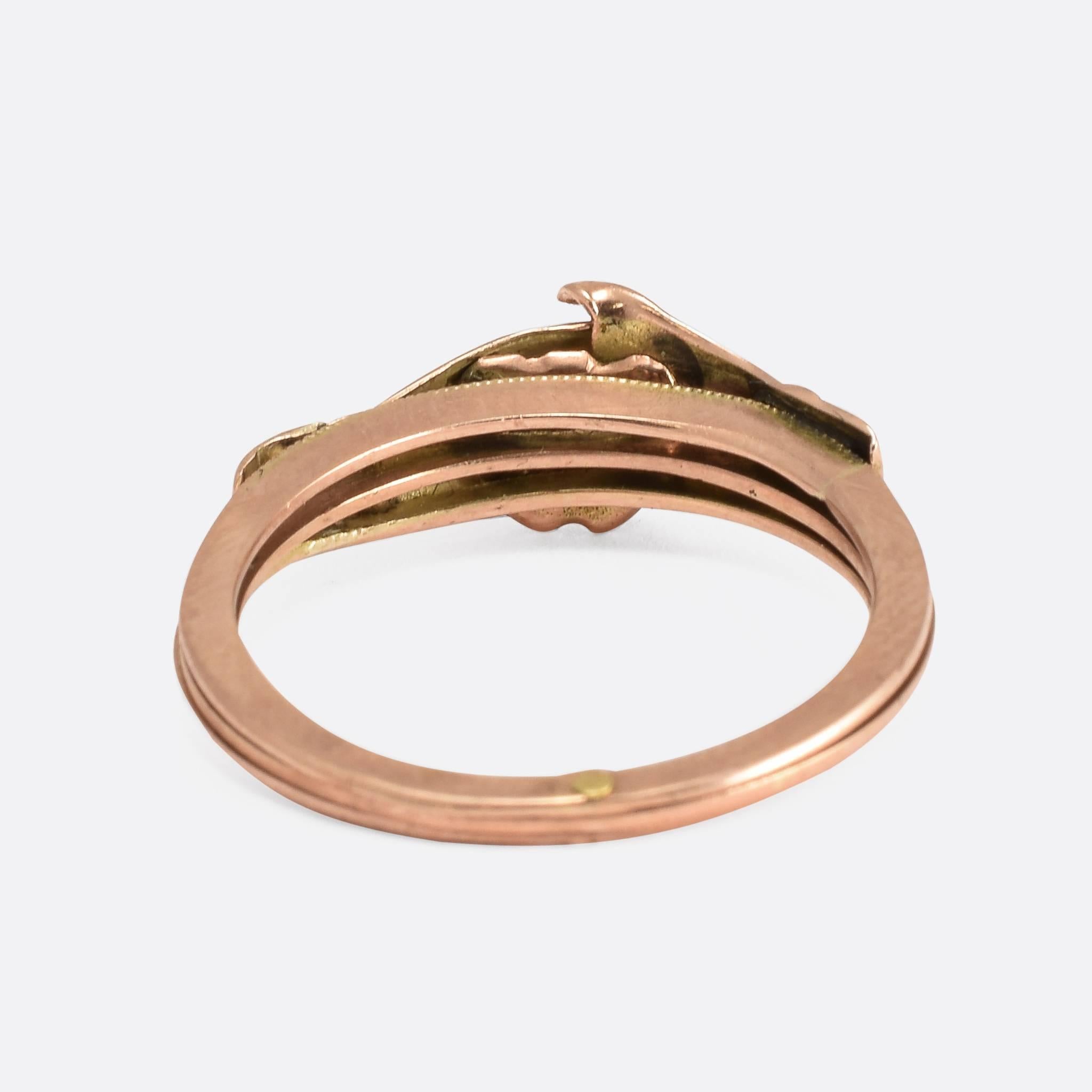 modern fede gimmel ring