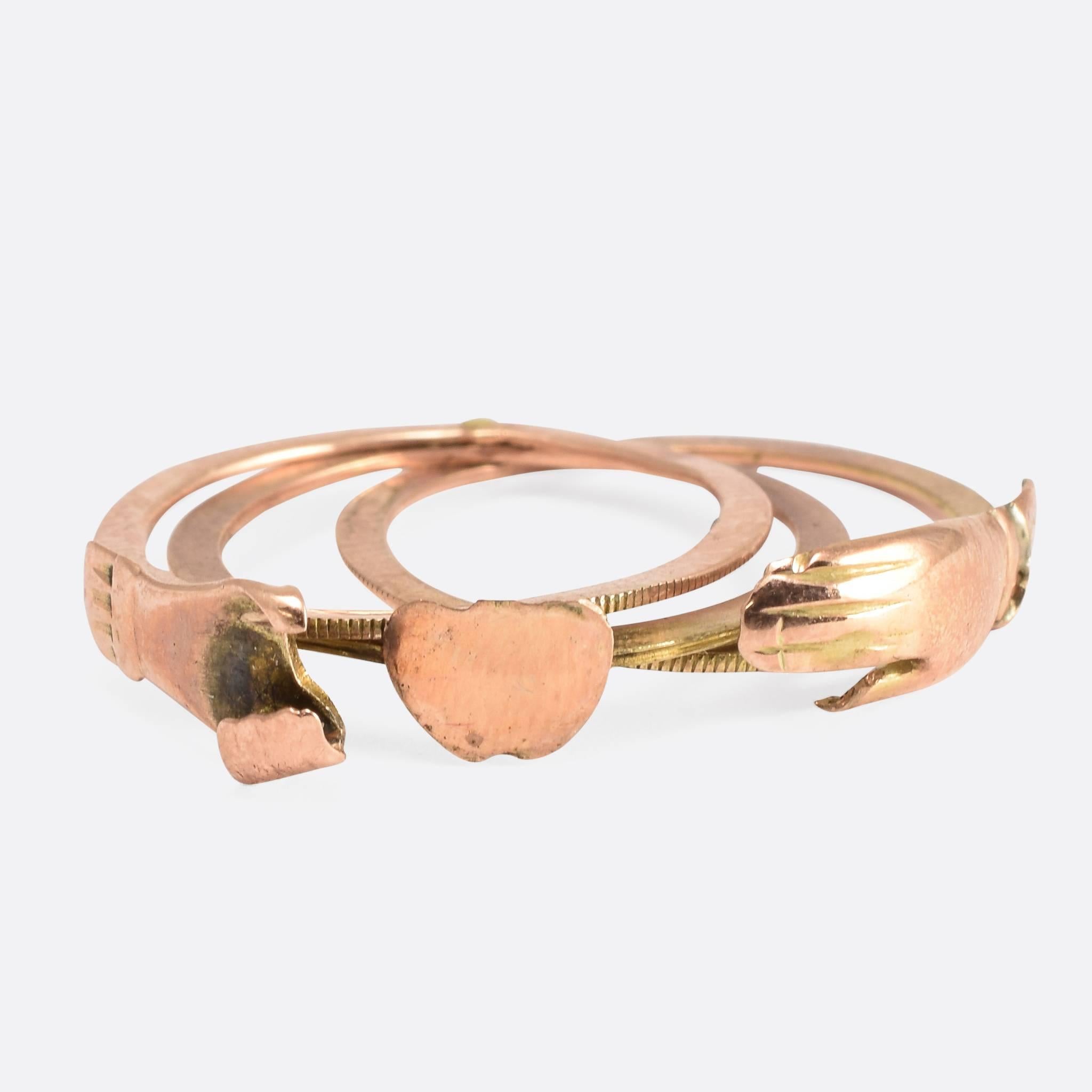 modern gimmel ring