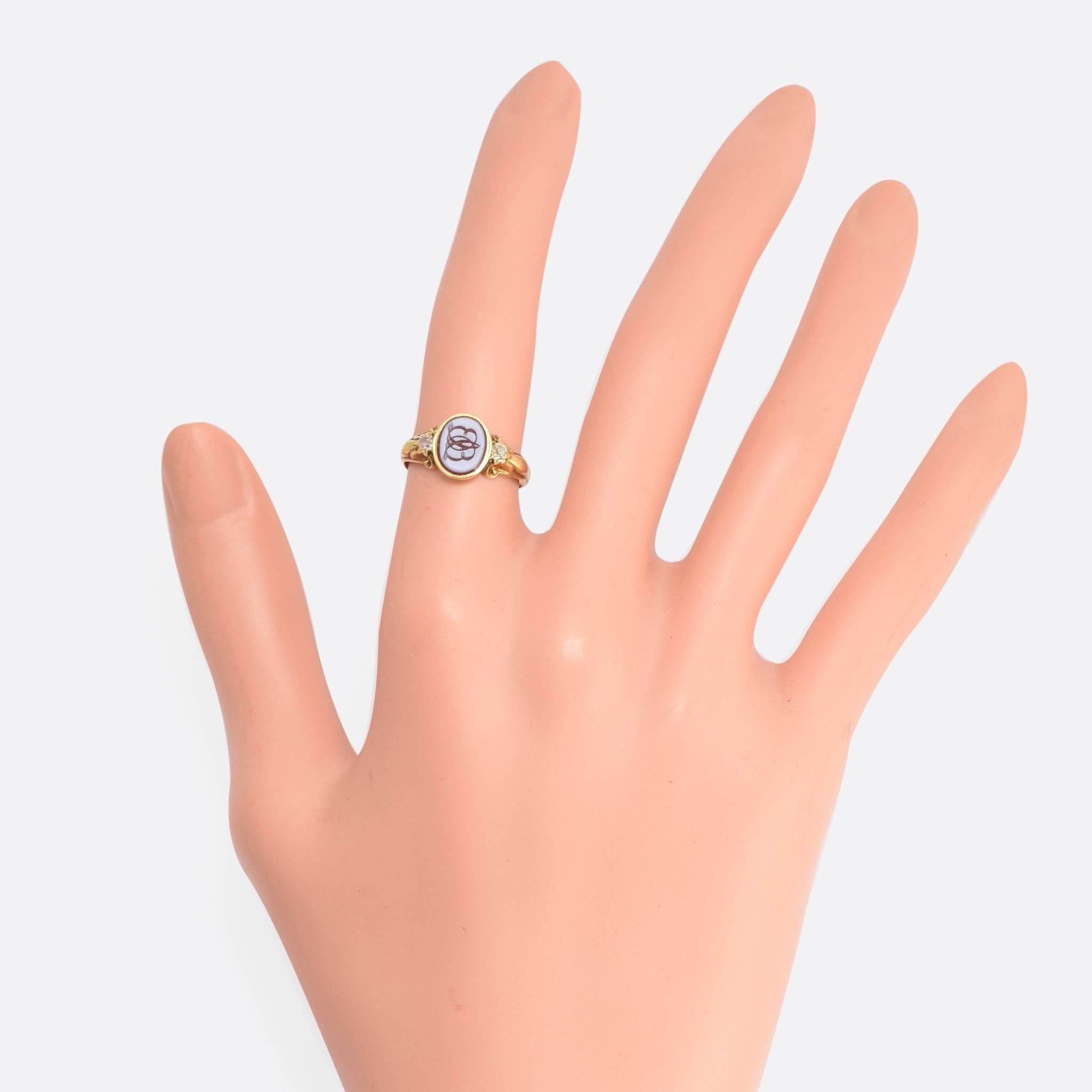 Victorian Sardonyx Diamond 