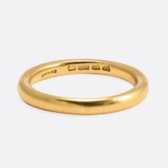 1920s 22k Gold Wedding Band