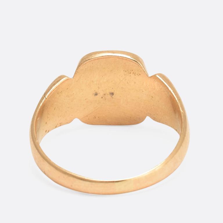 Edwardian Friendship Intaglio Gold Signet Ring at 1stDibs | edwardian ...