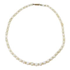 Art Deco Opal Bead Necklace