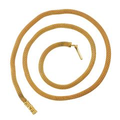 Antique Georgian Snake-Link Gold Chain