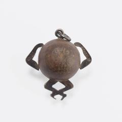 Antique WW1 “Touch Wud” Lucky Charm Pendant