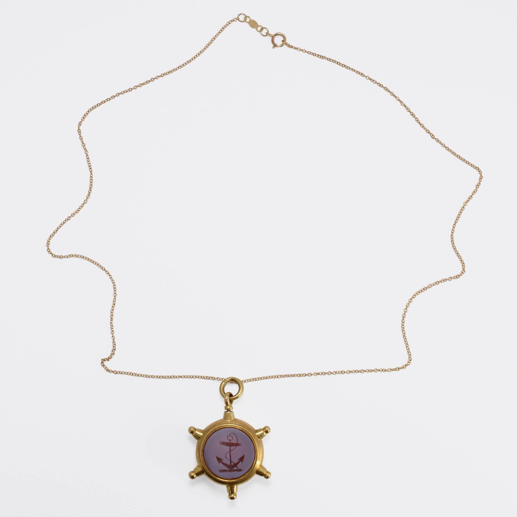 ships wheel necklace