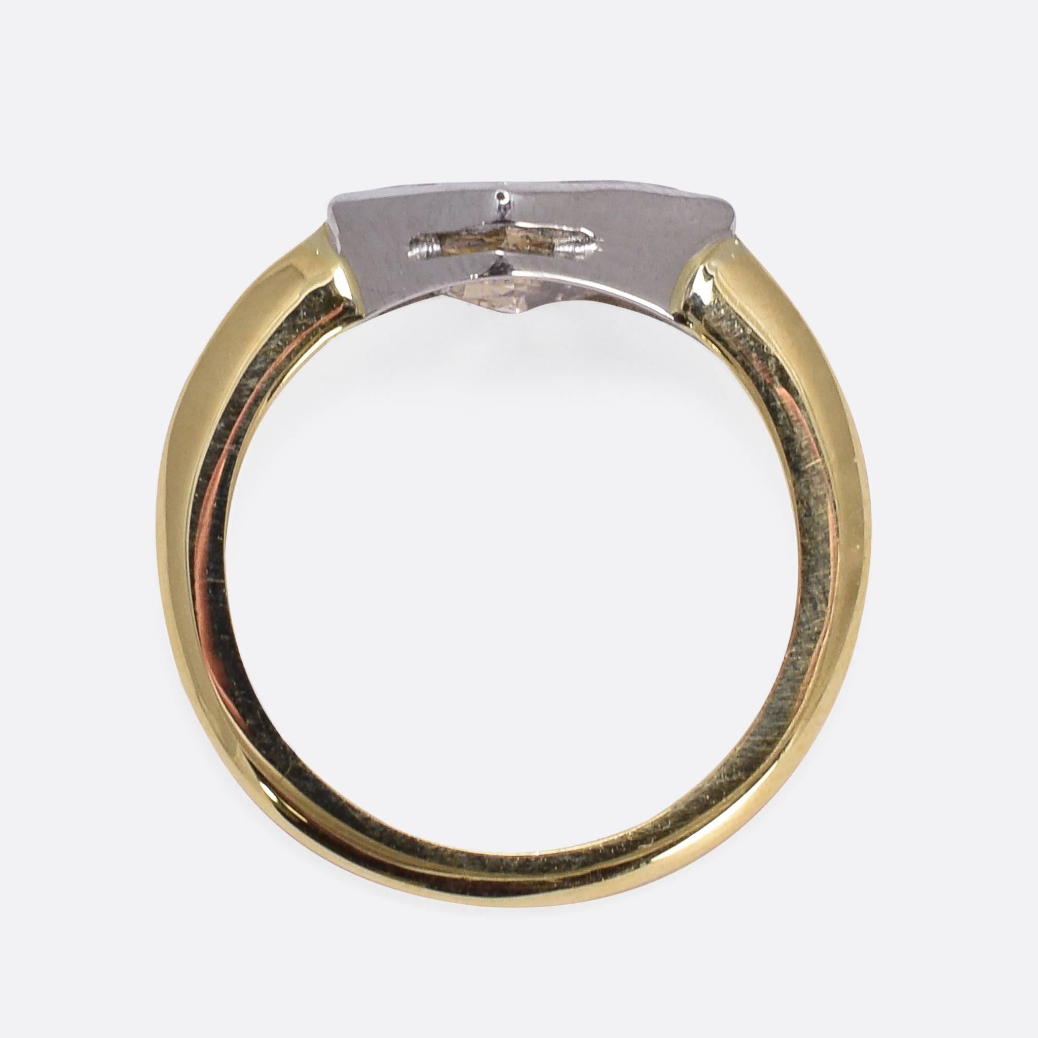 1.91 Carat Fancy Light Brown Kite Diamond Gold Ring 1