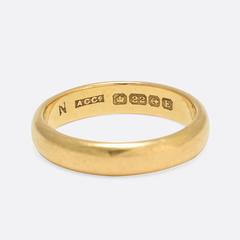 1920s 22k Gold Wedding Band