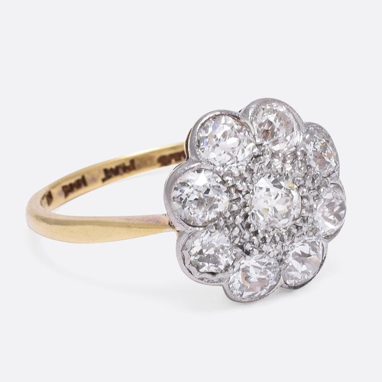 Edwardian Daisy Cluster Engagement Ring Edwardian Daisy Cluster Engagement Ring