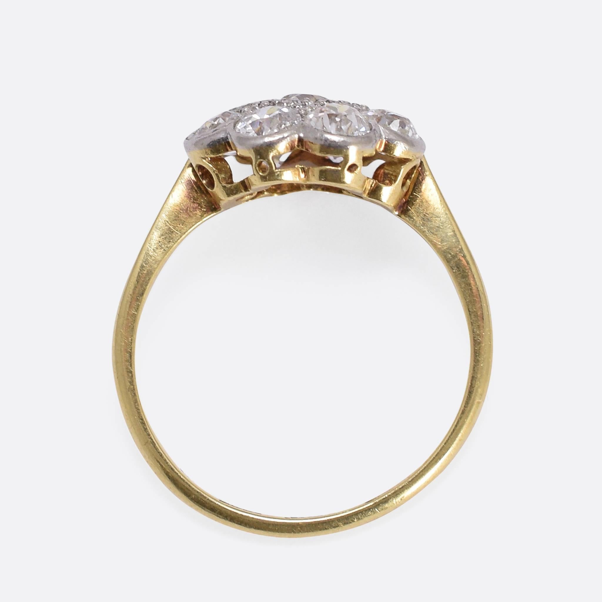 edwardian daisy ring