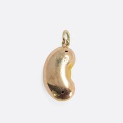 Victorian Turquoise "Lucky Bean" Pendant