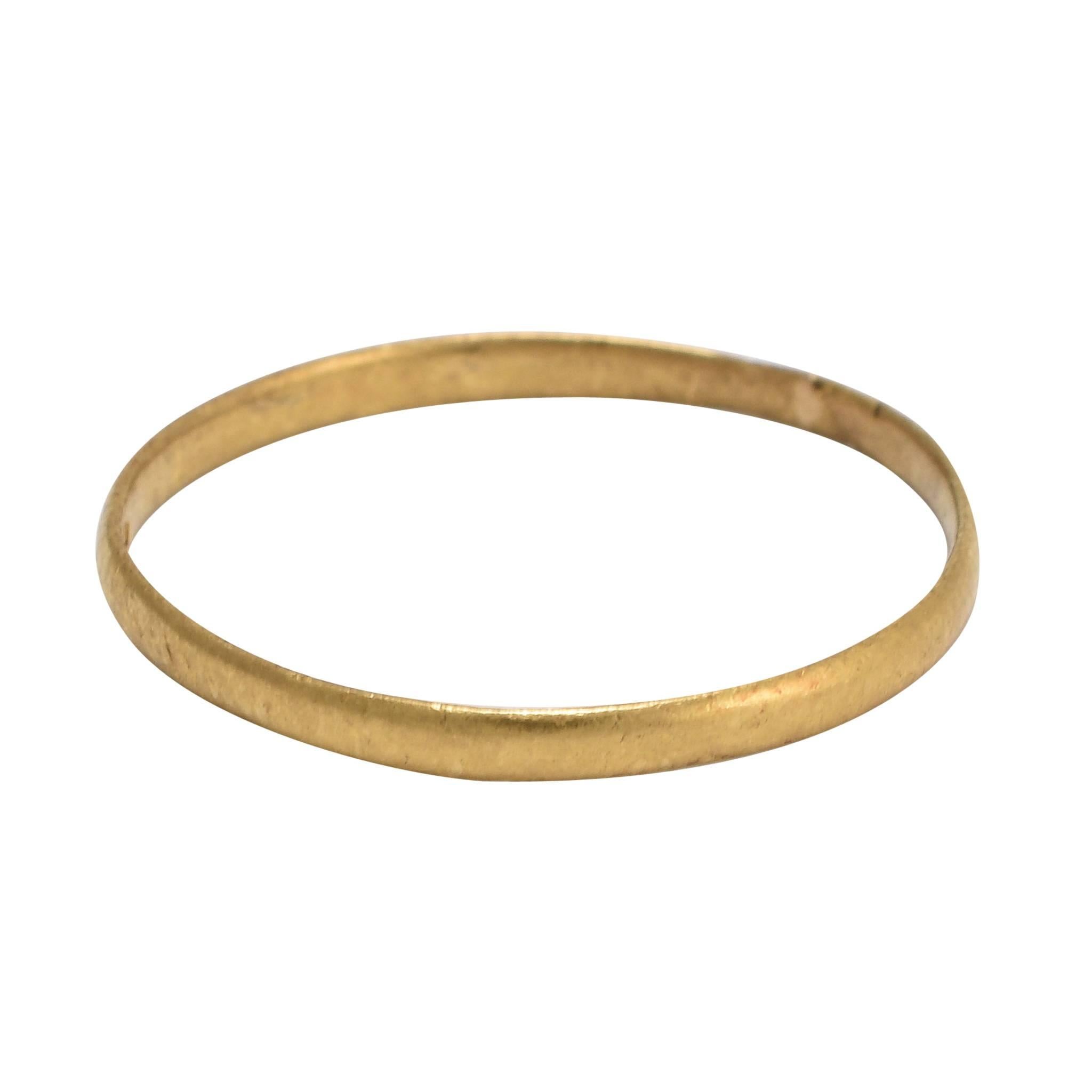 Antique Georgian 18 Karat Gold "1806" Wedding Band Ring
