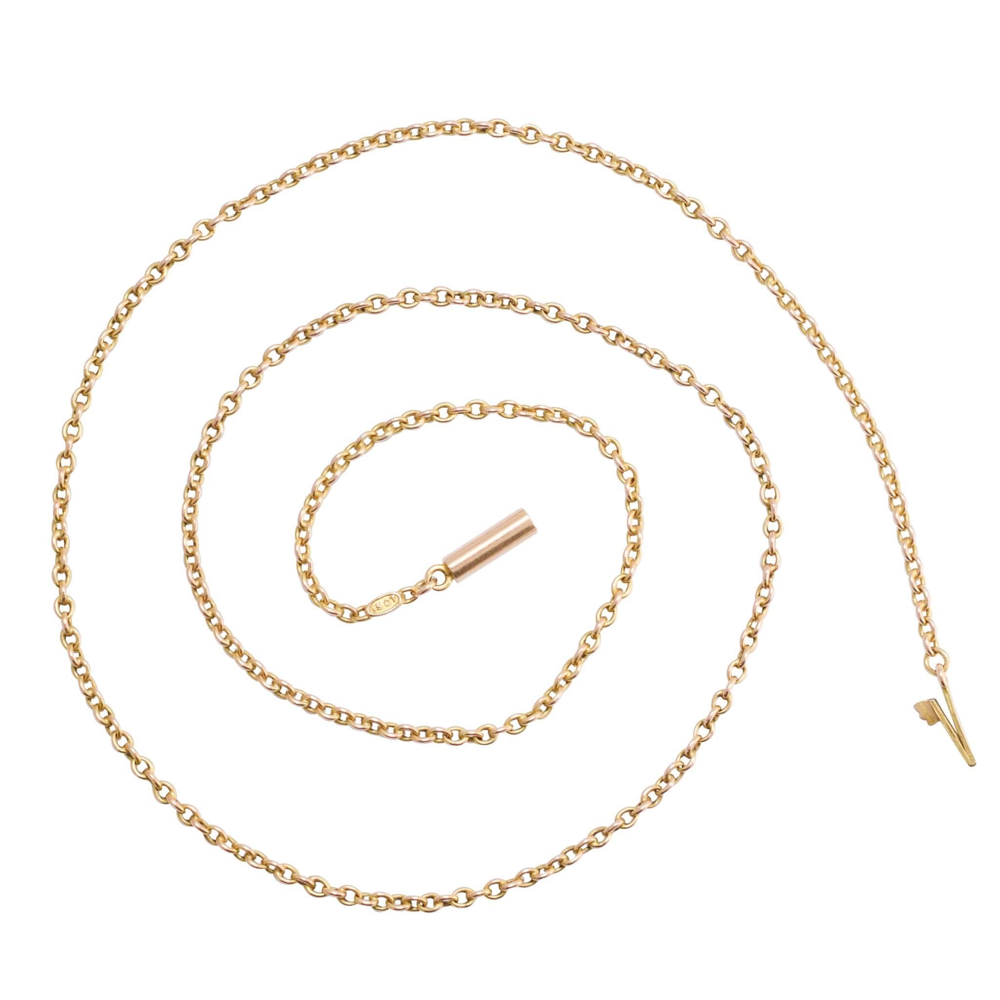 Victorian 15 Karat Gold Chain Necklace