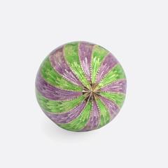 1960s Spiral Enamel Russian Miniature Egg Pendant
