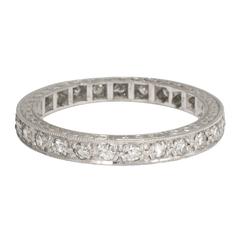 1920s Art Deco Diamond Eternity Band Ring