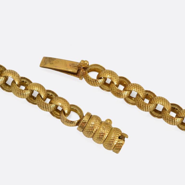 Antique Fancy Link Gold Guard Chain at 1stDibs
