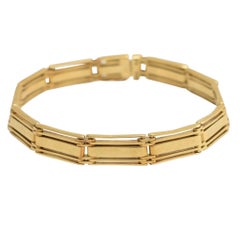 Late Victorian 18 Karat Gold Gate-Link Bracelet