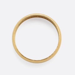 Antique Edwardian 22 Karat Gold Wedding Band