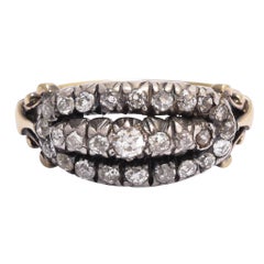 Antique Georgian Old Cut Diamond Cluster Ring