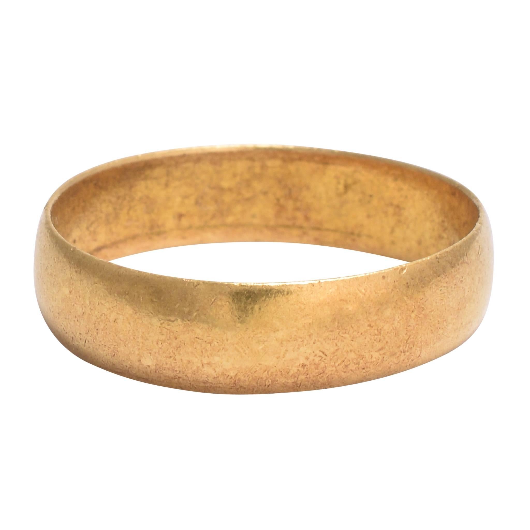 Antique Victorian 22 Karat Gold Wedding Ring