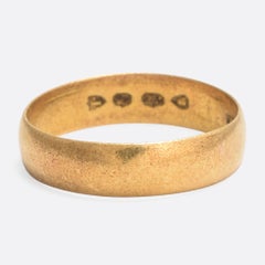 Antique Victorian 22 Karat Gold Wedding Ring