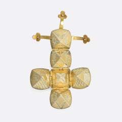 Pendentif or maçonnique en or antique victorien