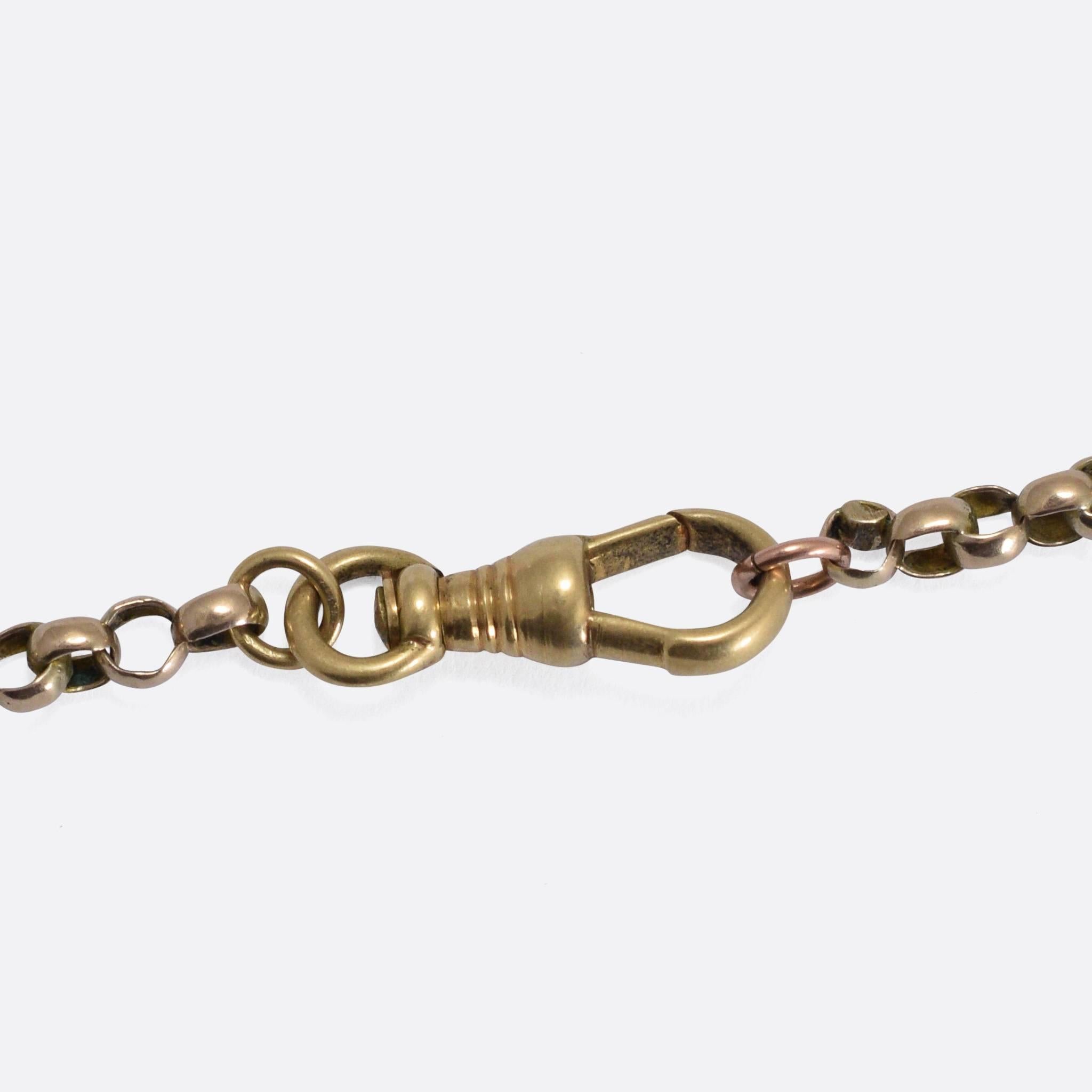 antique gold guard chain