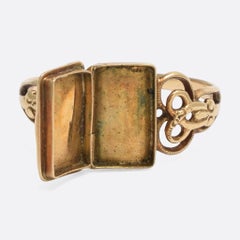 Antique Georgian Serpent Locket Ring