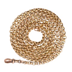Antique Victorian Gold Half-Guard Chain