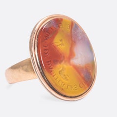 Georgian "Cupid & Diabolo" Intaglio Signet Ring