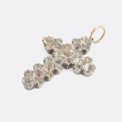 Georgian "Black Dot" Paste Cross Pendant