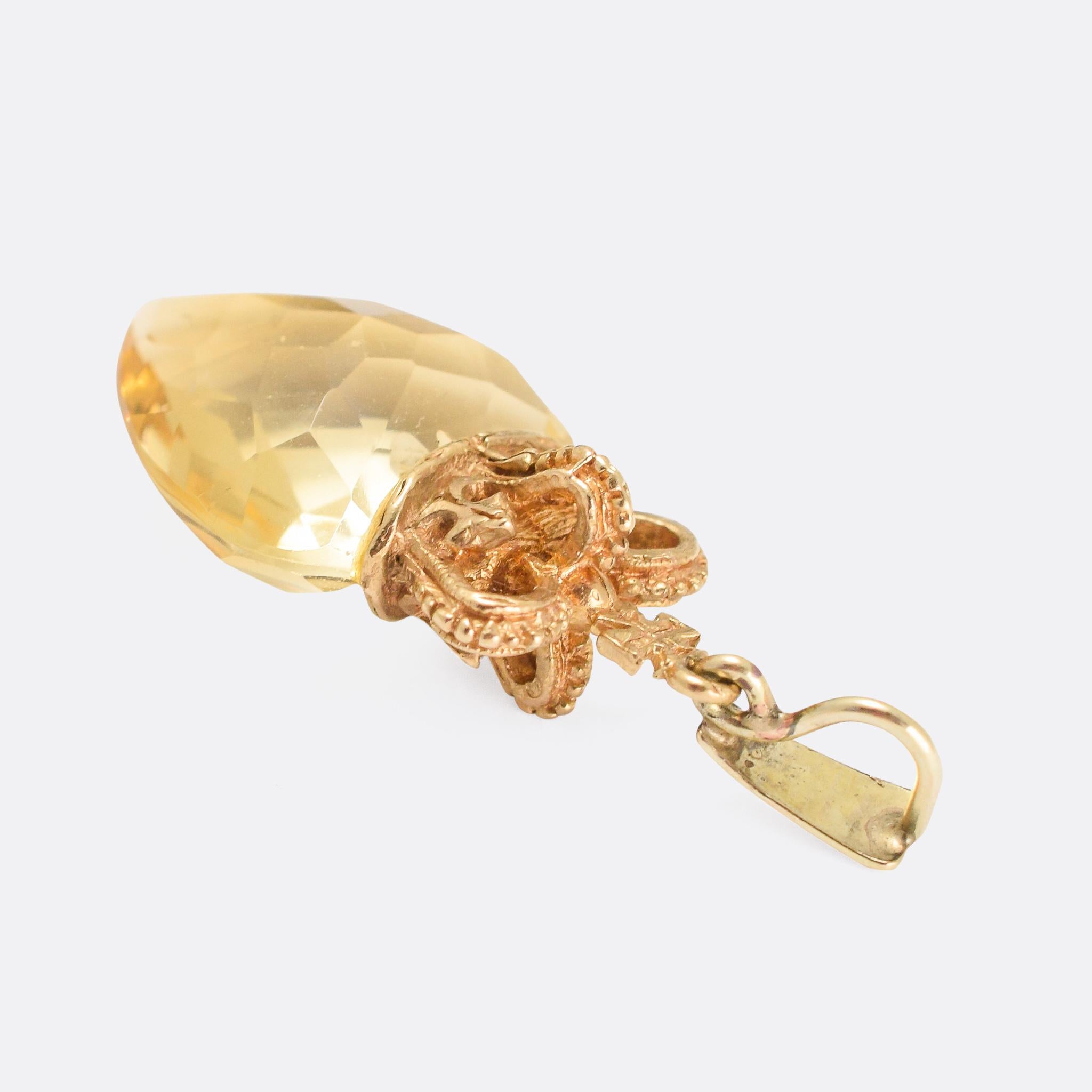 Antique Victorian Citrine 