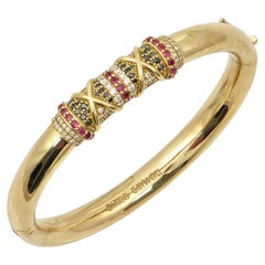 Armband „Threads Of Gems“ aus 18-karätigem Gelbgold