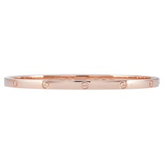Cartier Love Bracelet Single-Screw Closure Small Model 18K Rose Gold Size 18