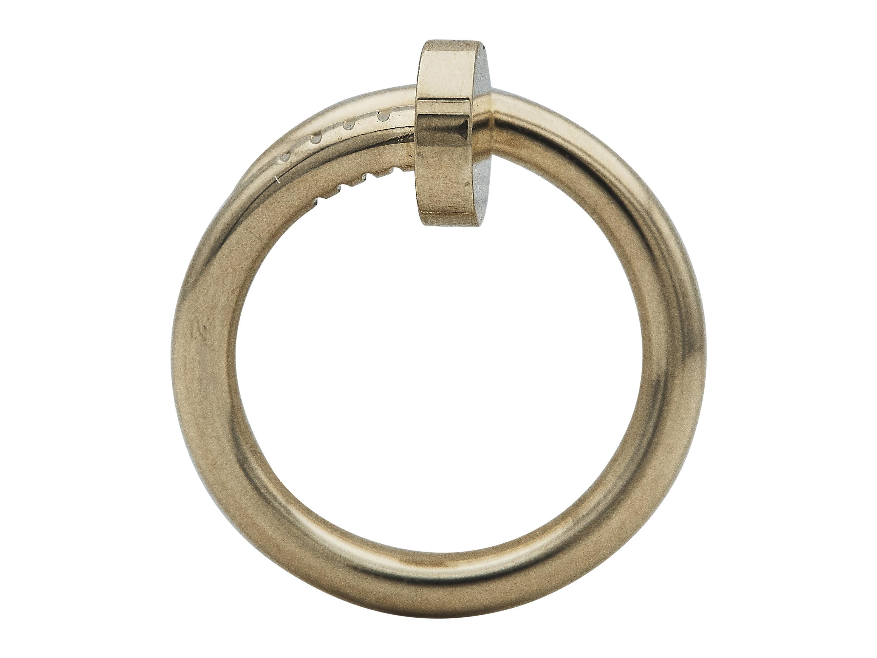 Cartier Bague Juste un Clou Modèle Classique Or Jaune 18K Taille 50 Unisexe en vente