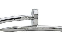 Cartier Juste Un Clou, klassisches Modell, 18 Karat Weißgold, Größe 18