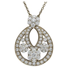 Van Cleef & Arpels Snowflake 18K Yellow Gold & Diamond Pendant Necklace