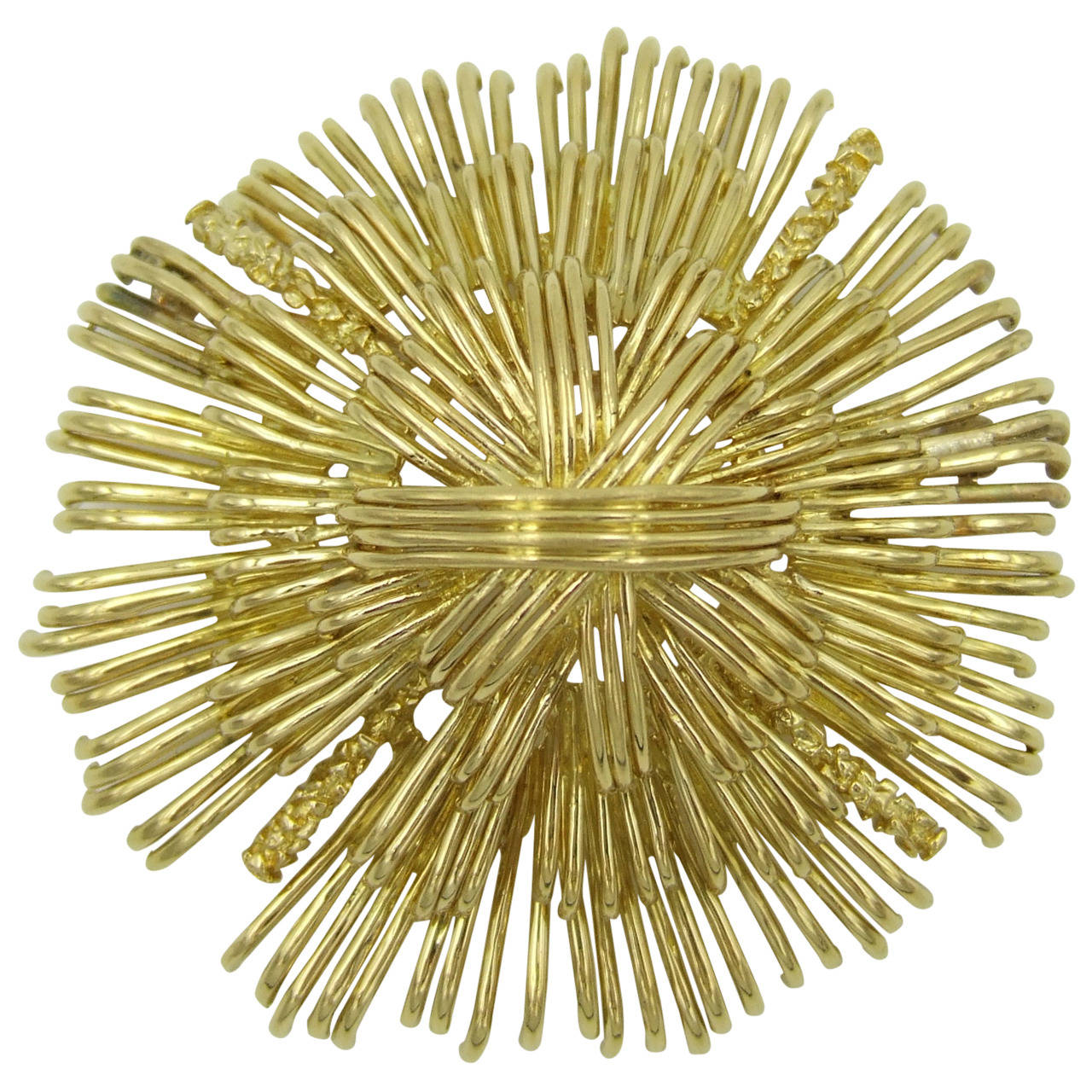 Tiffany & Co. Textured Gold Brooch