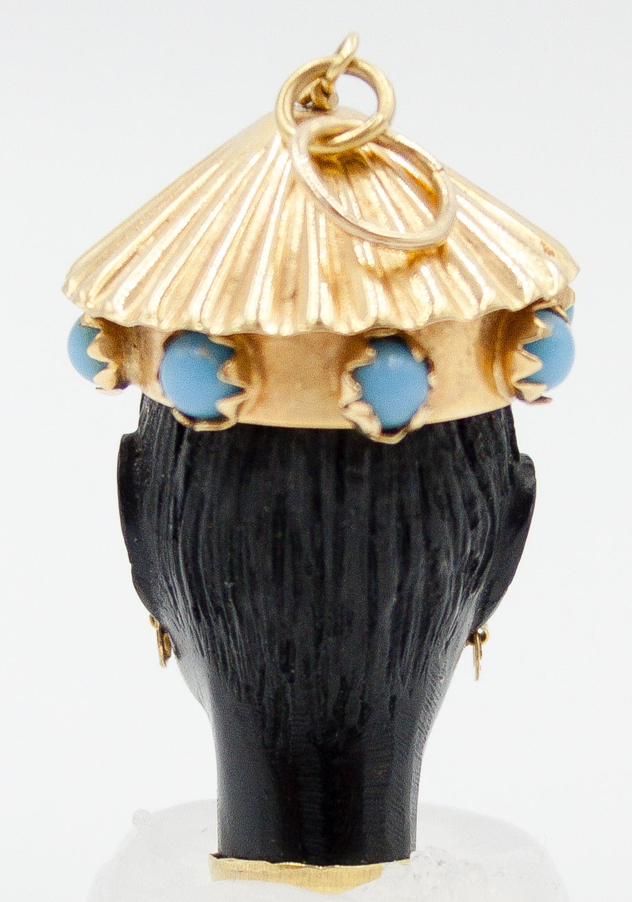 gold african headpiece