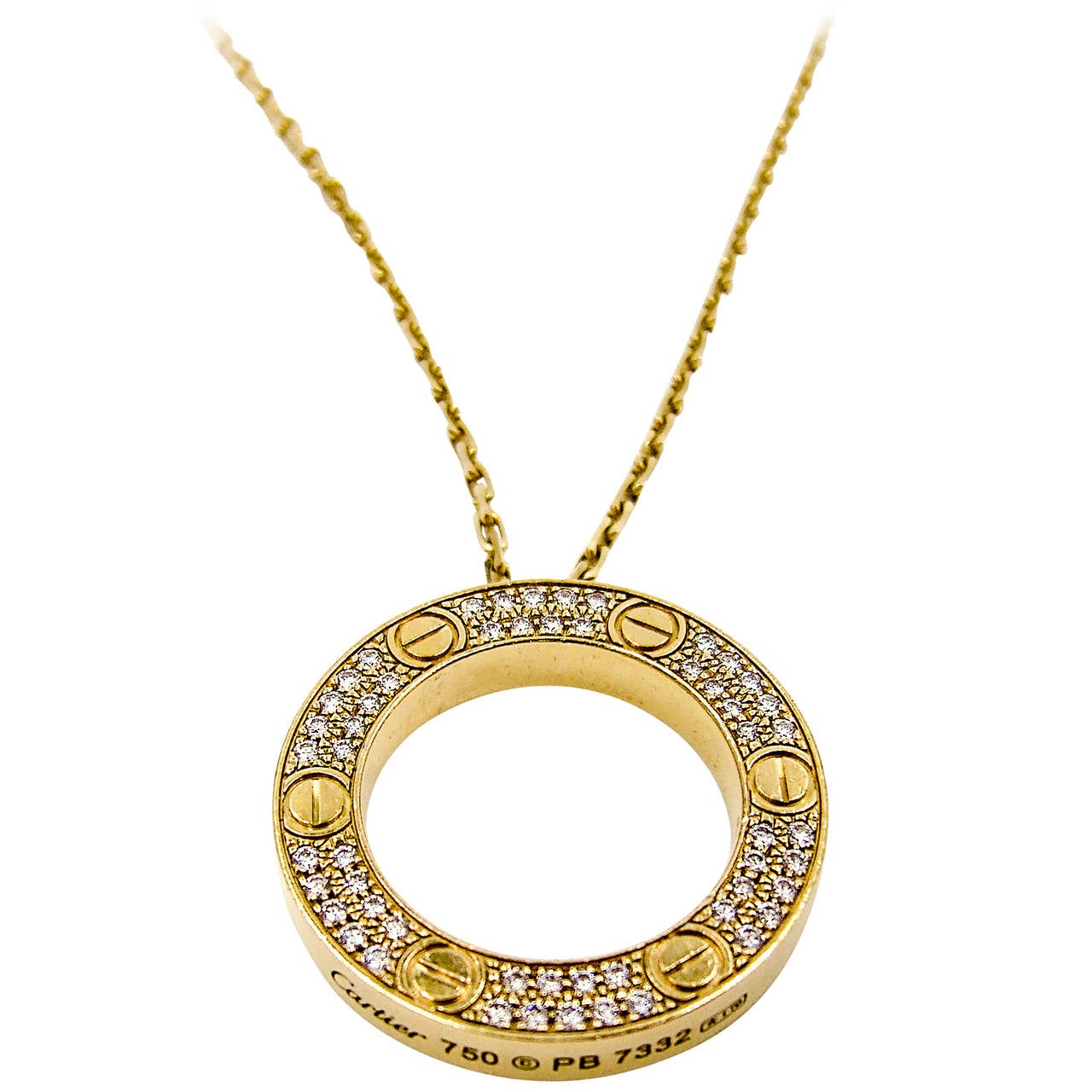 Cartier Aldo Cipullo Gold LOVE Necklace 