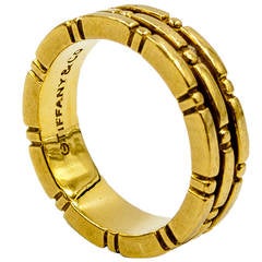 Retro Elegant Tiffany & Co. Gold Band Ring