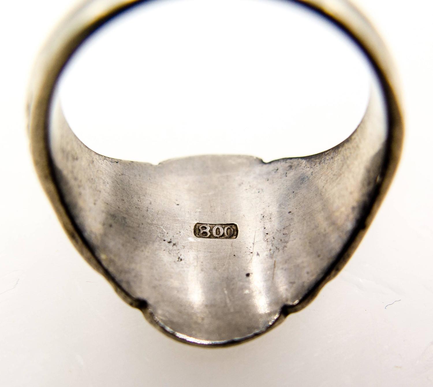 Men's Antique Silver Ring For Sale at 1stdibs