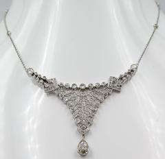 Edwardian Platinum Diamond Necklace
