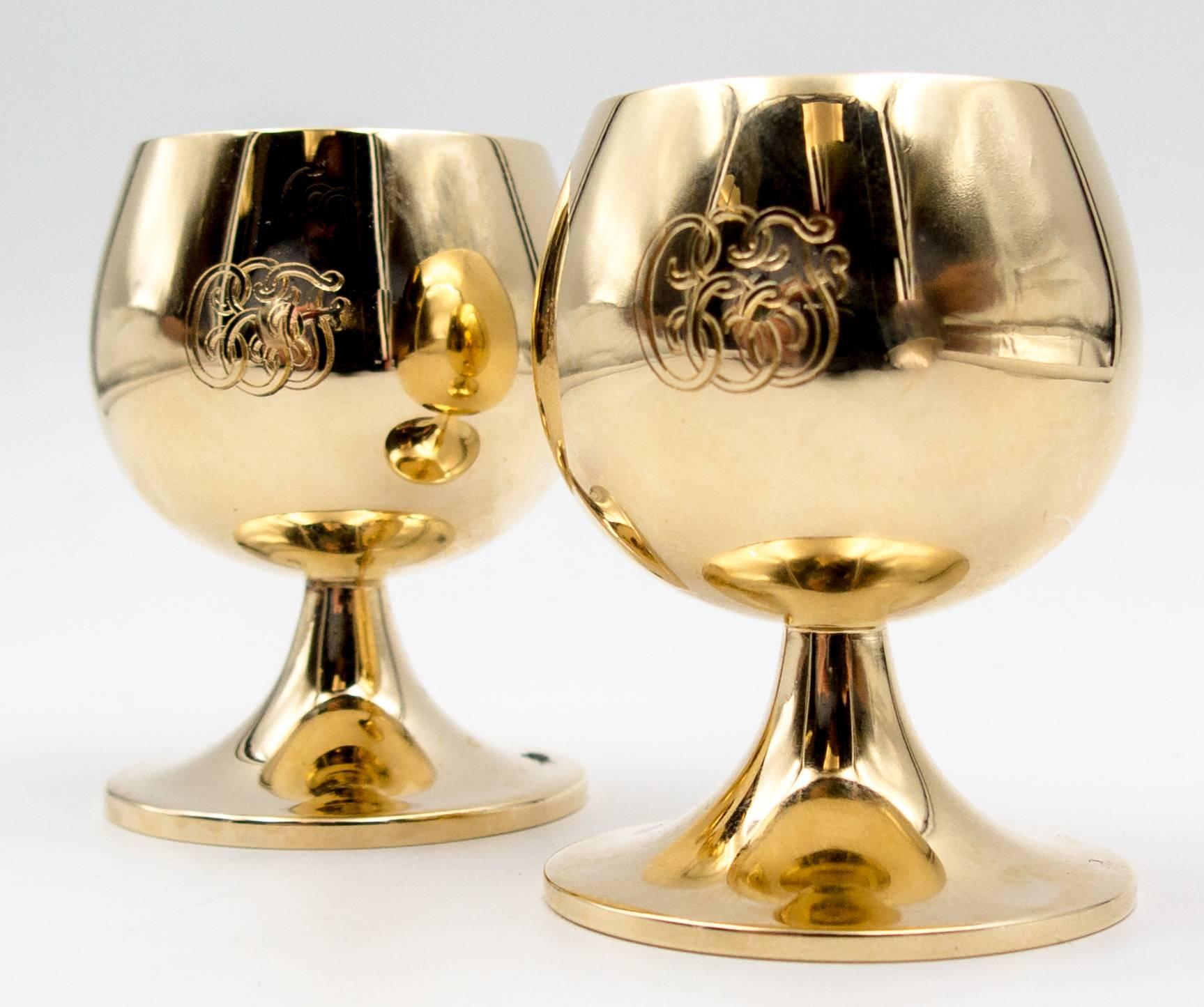 Women's or Men's Tiffany & Co Gold Celebration Cups