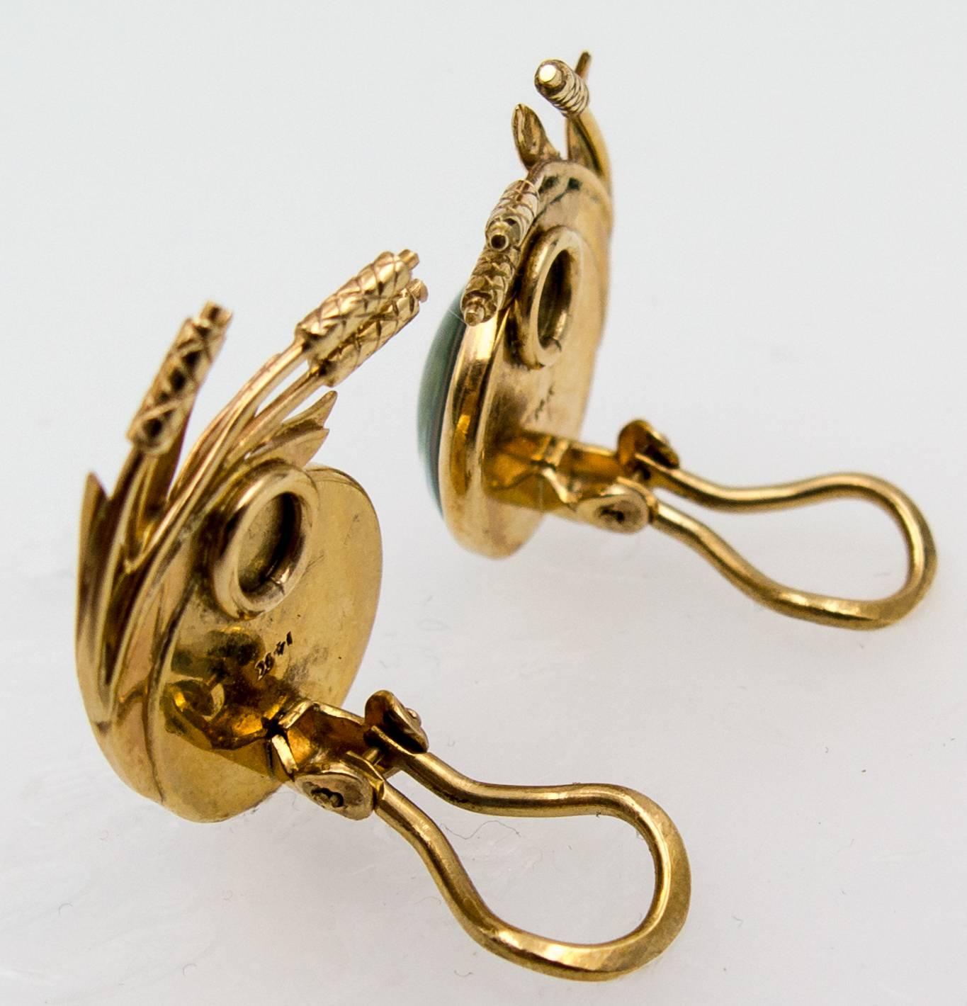 Femenino o masculino Conjunto con Motivo de Caza de Patos en Cristal Essex Dorado en venta