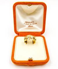 Hermes Charming Gold Muschelmotiv Band Ring