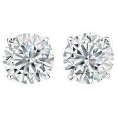 1,06t 4 Prong Korb Einstellung natürlichen runden Diamant-Ohrringe in 14K Weißgold
