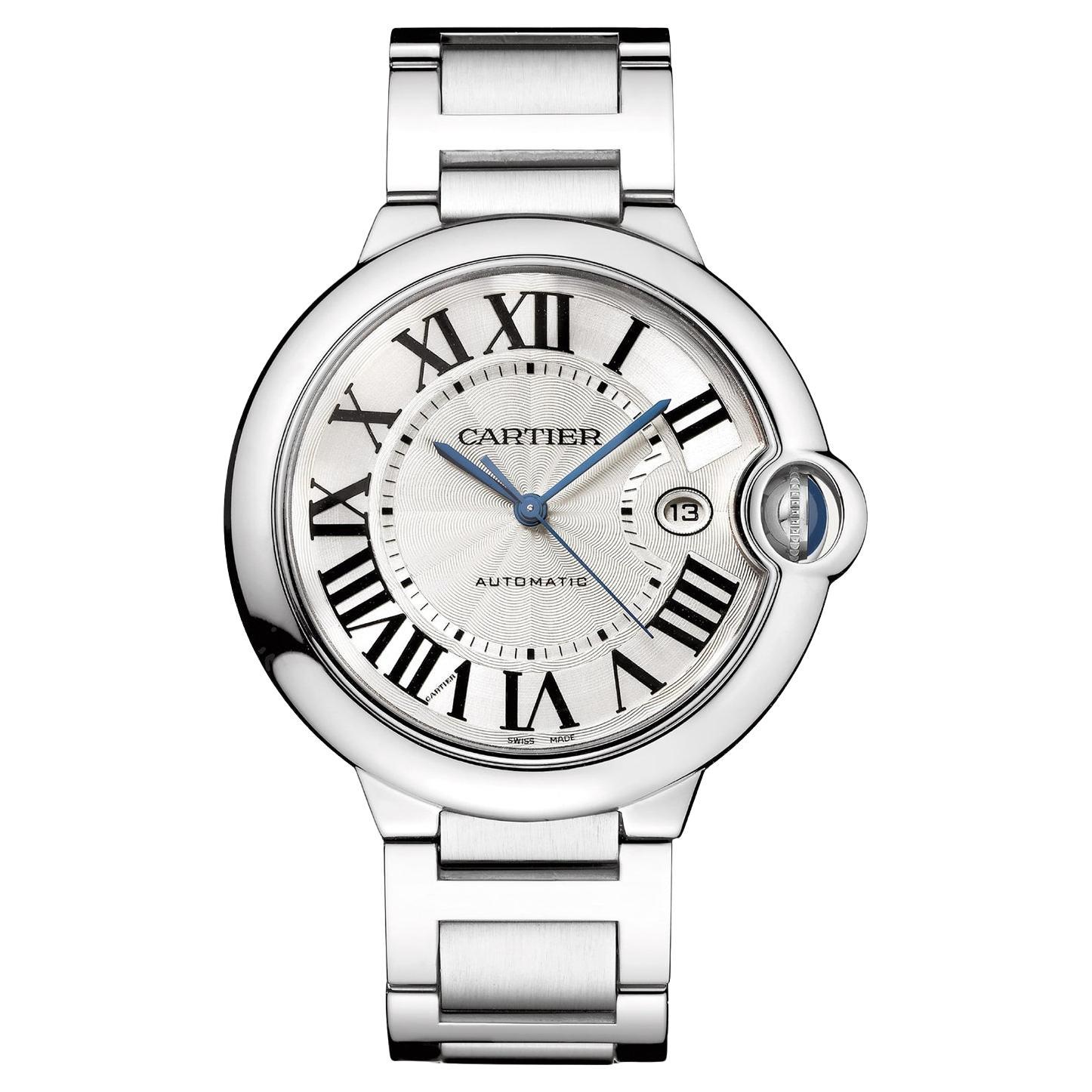 Orologio automatico Cartier Ballon Bleu de Cartier 42 mm con quadrante guilloché WSBB0049 in vendita