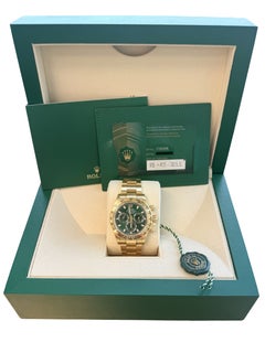 Rolex Daytona Chronograph aus Gelbgold mit grünem Zifferblatt von John Mayer, Herrenuhr 116508